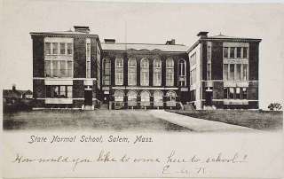 PC UDB 1905 State Normal School Salem Massachusetts MA Vintage 