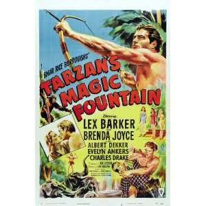  Tarzan s Magic Fountain (1949) 27 x 40 Movie Poster Style 