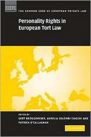 Personality Rights in European Tort Law, (0521194911), Gert 