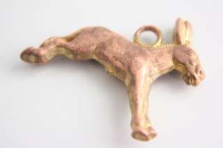 Antique Vintage Victorian Gold Filled Donkey Watch Fob / Charm  