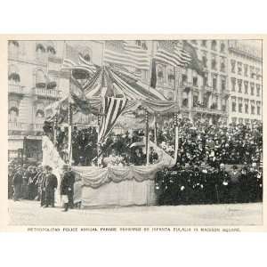  1893 Print Metropolitan Police Parade New York City 