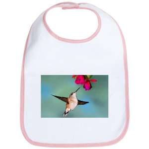    Baby Bib Petal Pink Black Chinned Hummingbird 