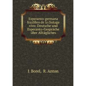    GesprÃ¤che Ã¼ber AlltÃ¤gliches: R. Anton J. Borel: Books