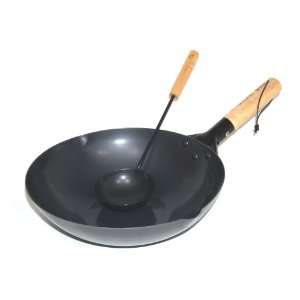  Keilen Yasai Itame 12 Inch Stir Fry and Ladle Set: Kitchen 