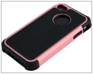 Armor Impact Combo Hard Soft Gel Silicone Rubber Case f iPhone 4G 4S 