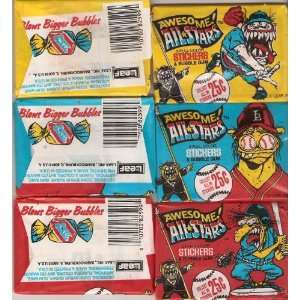   AWESOME ALL STAR trading Card Stickers & Bubble Gum 1988 Toys & Games