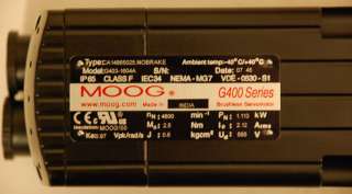 Moog Brushless Servo Motor G400 G403 1604A Servomotor  