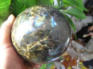AA+++ NATURAL Labradorite Crystal sphere ball Orb Gem Stone 6.55lb 