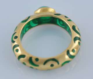Angelique de Paris Emerald 18k Yellow Gold 750 Ring  
