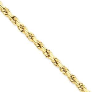    5mm, 14 Karat Gold, Diamond Cut Rope Chain   22 inch Jewelry