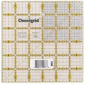  Omnigrid 6 Inch by 6 Inch Grid Ruler Arts, Crafts 