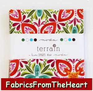 Terrian Floral THREE Charms Pack 126 Sqrs Moda Fabric  