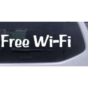  White 60in X 12.0in    Free Wi Fi Business Advertising 