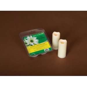 Pack of 12 Ivory Flameless LED Mini Christmas Pillar Candles w/Timers 