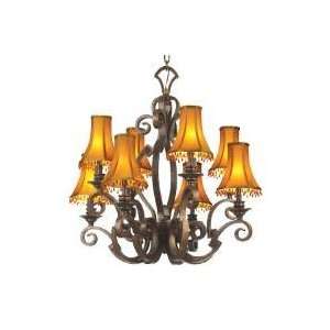 Kalco Lighting Ibiza 8 Light Chandelier 29 1/2   4261 / 4261CA/S57 