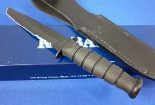 Ka Bar Black Short Serr Tanto Military/Tactical Knife 1255  