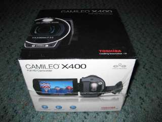 TOSHIBA CAMILEO X400 HD 1080P CAMCORDER, 23X OPTICAL ZOOM, 3 TOUCH 