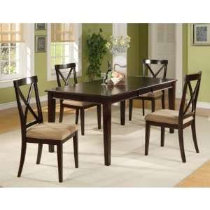  Alpine Furniture 641 01 Rectangular Dining Table with Leaf 