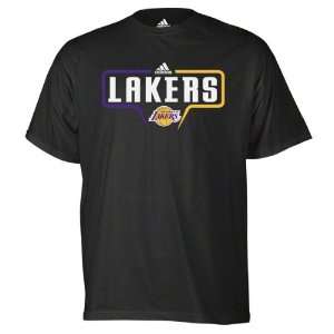 Los Angeles Lakers adidas Black Contour T Shirt  Sports 
