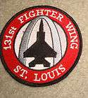 USAF PATCH 131ST FIGHTER WING,ST.LOUIS MO ANG,W/VELCRO