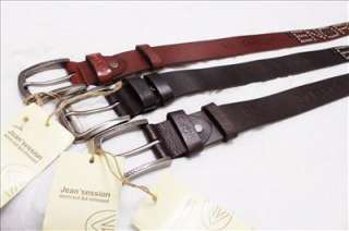 star Fashion Mens Energie Genuine Leather Belt & Buckle 3 