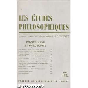   pensée juive et philosophie (avril juin 1984) Collectif Books