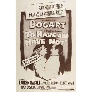   27x40 Humphrey Bogart Lauren Bacall Walter Brennan