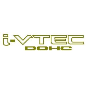  I VTEC DOHC Vinyl Decal Sticker Import Tuner GOLD 