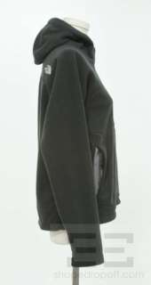 The North Face Black Fleece Zip Front Hooded Jacket Size Small  