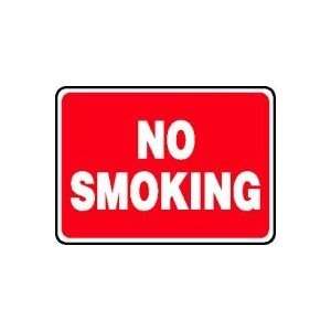  NO SMOKING Sign   7 x 10 Adhesive Dura Vinyl