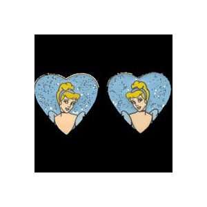   Princess Cinderella Earrings Heart Jewelry Disneyland 