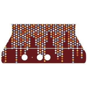   Burgundy Square Rain Vinyl Skin for Kinect for Xbox360 Electronics