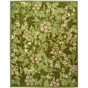   HK713A Green and Ivory Country 53 x 83 Area Rug