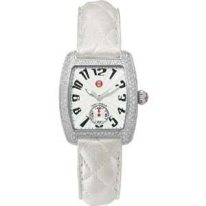   : MICHELE Urban Mini Diamond White Quilted Leather: Michele: Watches