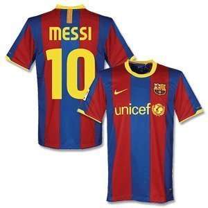  Messi Barcelona home soccer jersey 