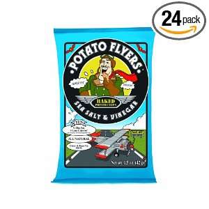 Potato Flyers, Sea Salt & Vinegar, 1.5 Ounce Bags (Pack of 24):  