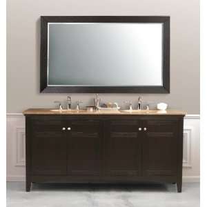  Virtu USA Amerigo 77 Inch Double Sink Bathroom Vanity Set 