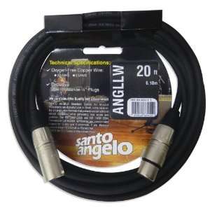  Santo Angelo ANGL LW 0.77 Inch XLR to XLR Microphone Cable 