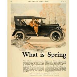  1924 Ad Willys Overland Touring Spring Automobile Car 
