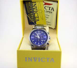 Invicta Mens Quartz Chronograph Stainless Steel Bracelet Watch 1834