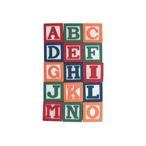 Wooden Blocks: Alphabet, 1 1/8 Inch: Office Products