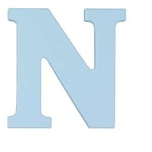  8 Inch Wall Hanging Wood Letter N Sky Baby