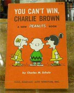YOU CANT WIN, CHARLIE BROWN 1st Edition pback VG  