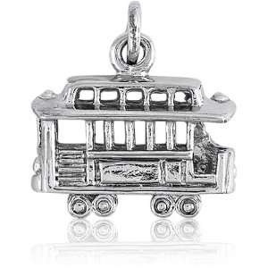   Sterling Silver Cable Car Charm Z 8810: Itâ?TMs Charming: Jewelry