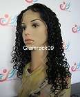 Full Lace 100 Indian Remy Human Hair Wig 22 Curly Tiara Curl  