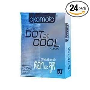  Okamoto Condom Dot De Cool Series 1,350 Dots Japan 24 