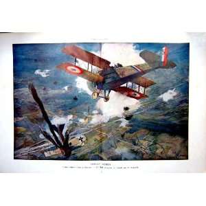   Arial Fight Shrapnel Hangar Air Plane Ww1 1927: Home & Kitchen