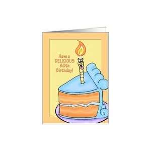  Tasty Cake Humorous 80th Birthday Card Card Toys & Games