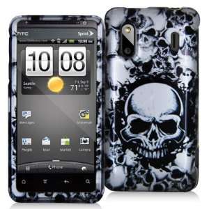  HTC Evo Design 4G Skull Hard Shell Snap On Protector Case 