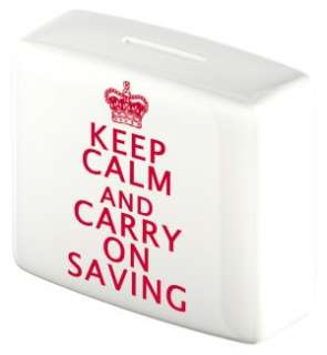   Keep Calm and Carry On Saving Money Box   Bank by Creative Concepts